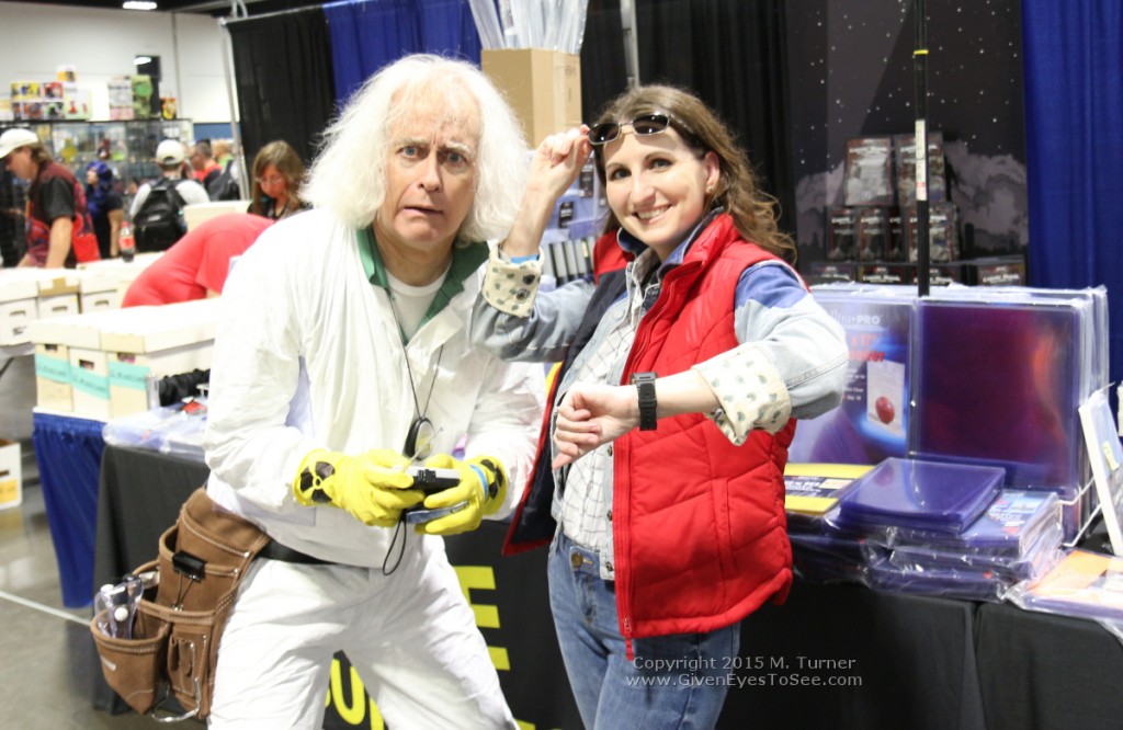 Great Scott! Doc Brown cosplayer with me as a female Marty McFly at Tampa Bay Comic Con, August 2015.