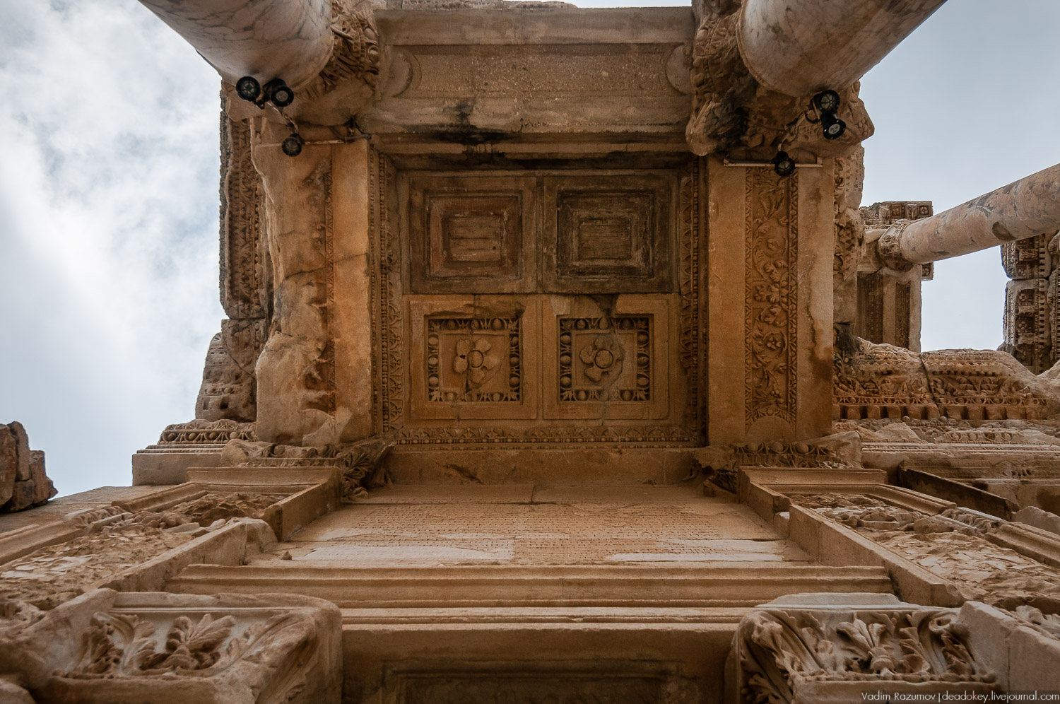 Эфес, библиотека, античные руины, Турция