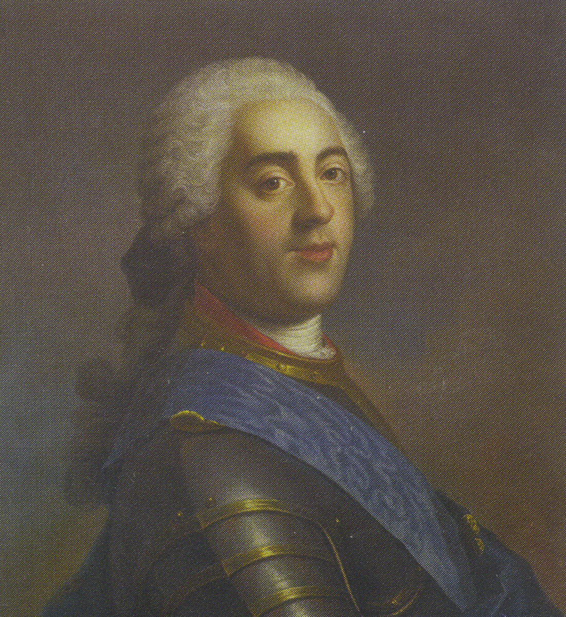 Портрет французского короля Людовика XV из династии Бурбонов