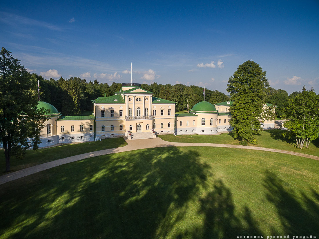 усадьба Степановское-Волосово, фотографии с дрона, шетлендский пони Трамп