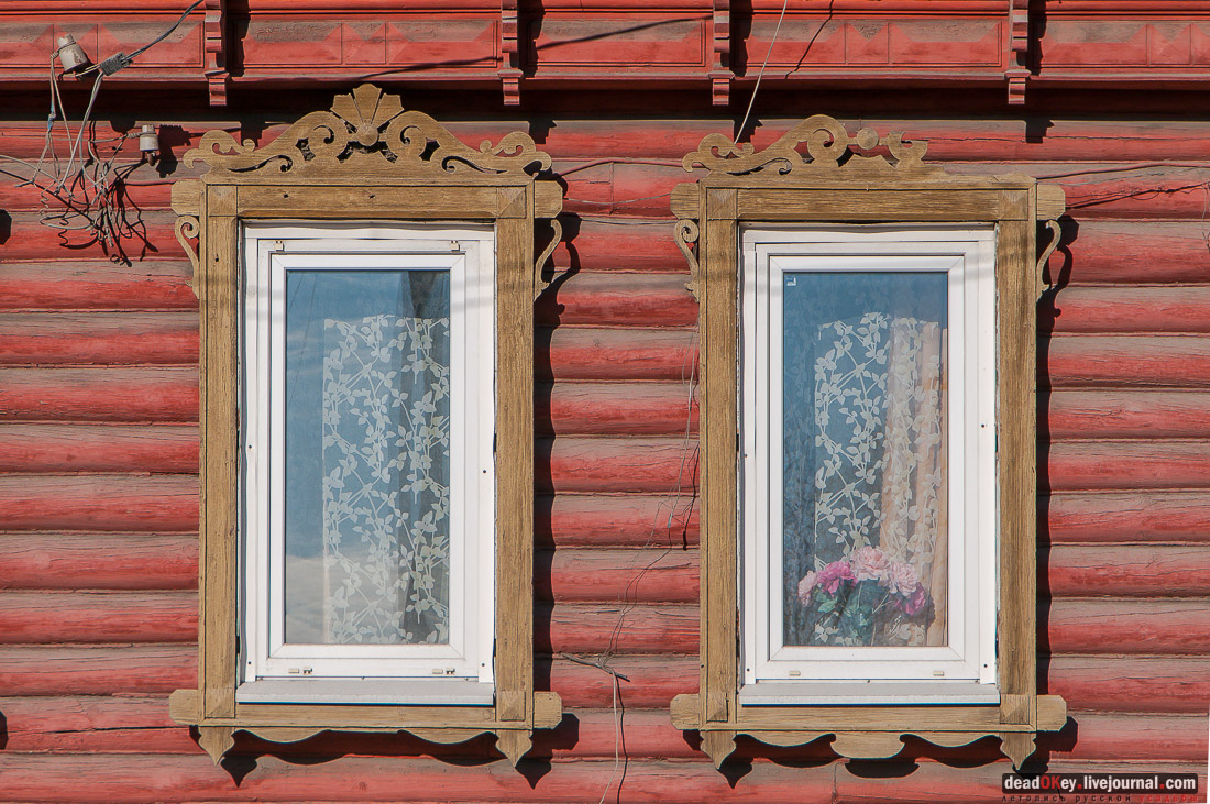 деревянные наличники Ельца, елецкий деревянный наличник