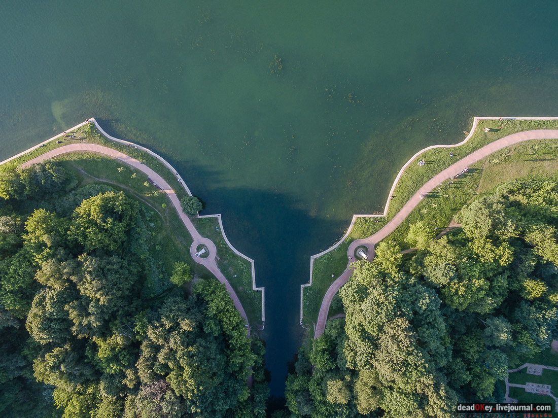 усадьба Кусково с квадрокоптера