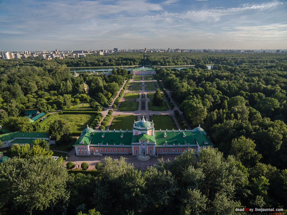 усадьба Кусково с квадрокоптера