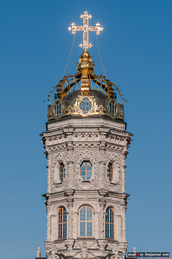 усадьба Дубровицы, Знаменская церковь с квадрокоптера