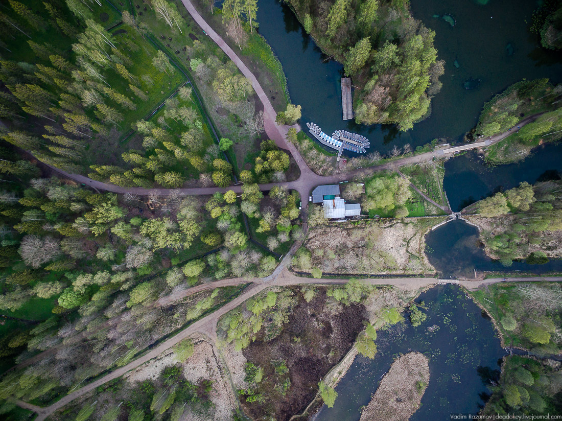 Гатчинский дворец, Гатчина, с дрона и квадрокоптера