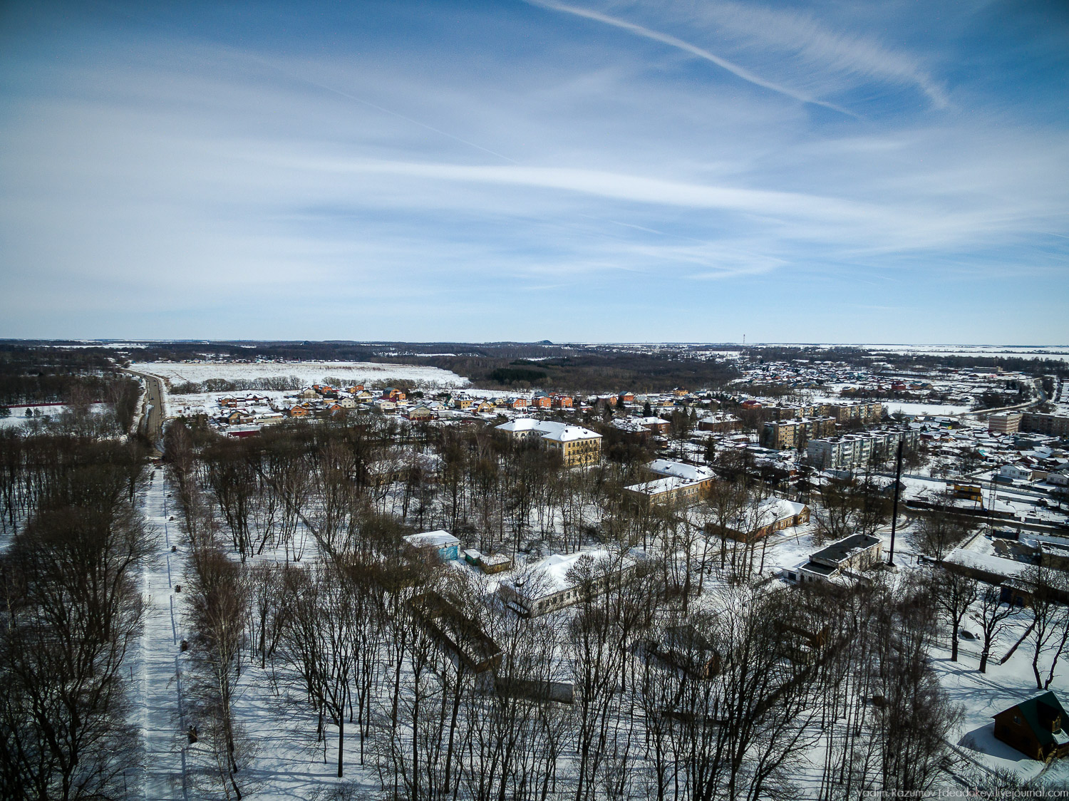 усадьба Богородицк, с дрона и квадрокоптера