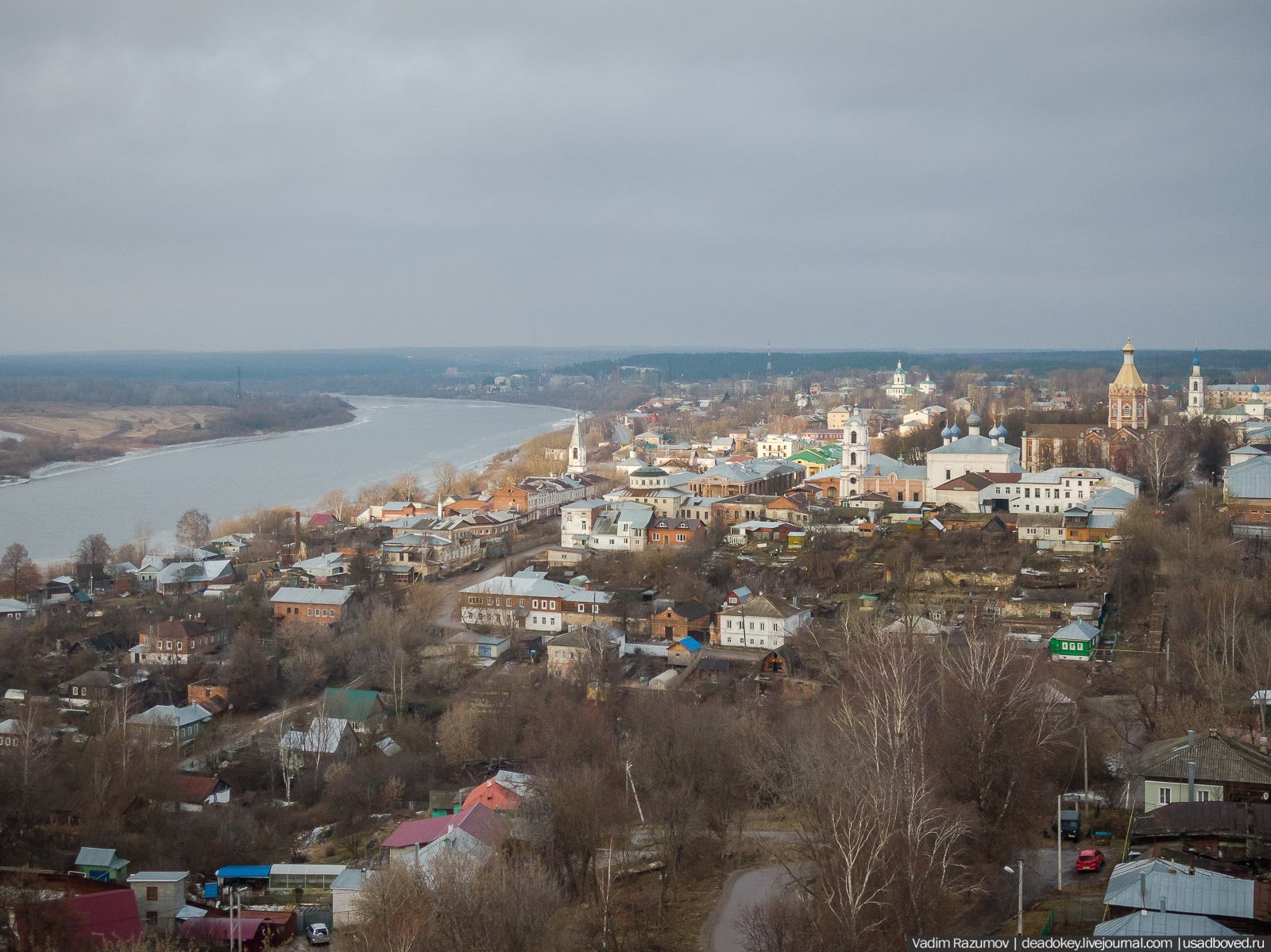 Касимов с дрона, Рязанская область