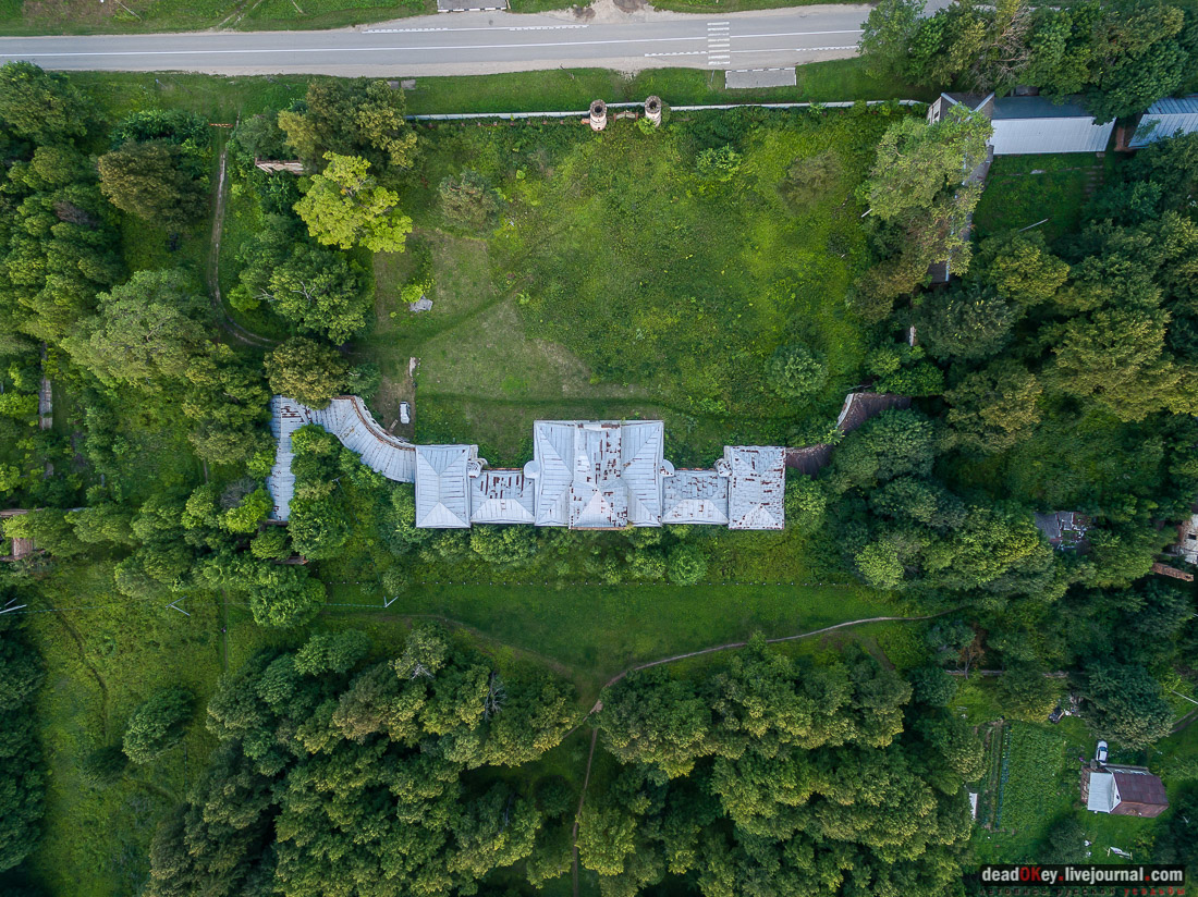 усадьба Ярополец Чернышевых с квадрокоптера