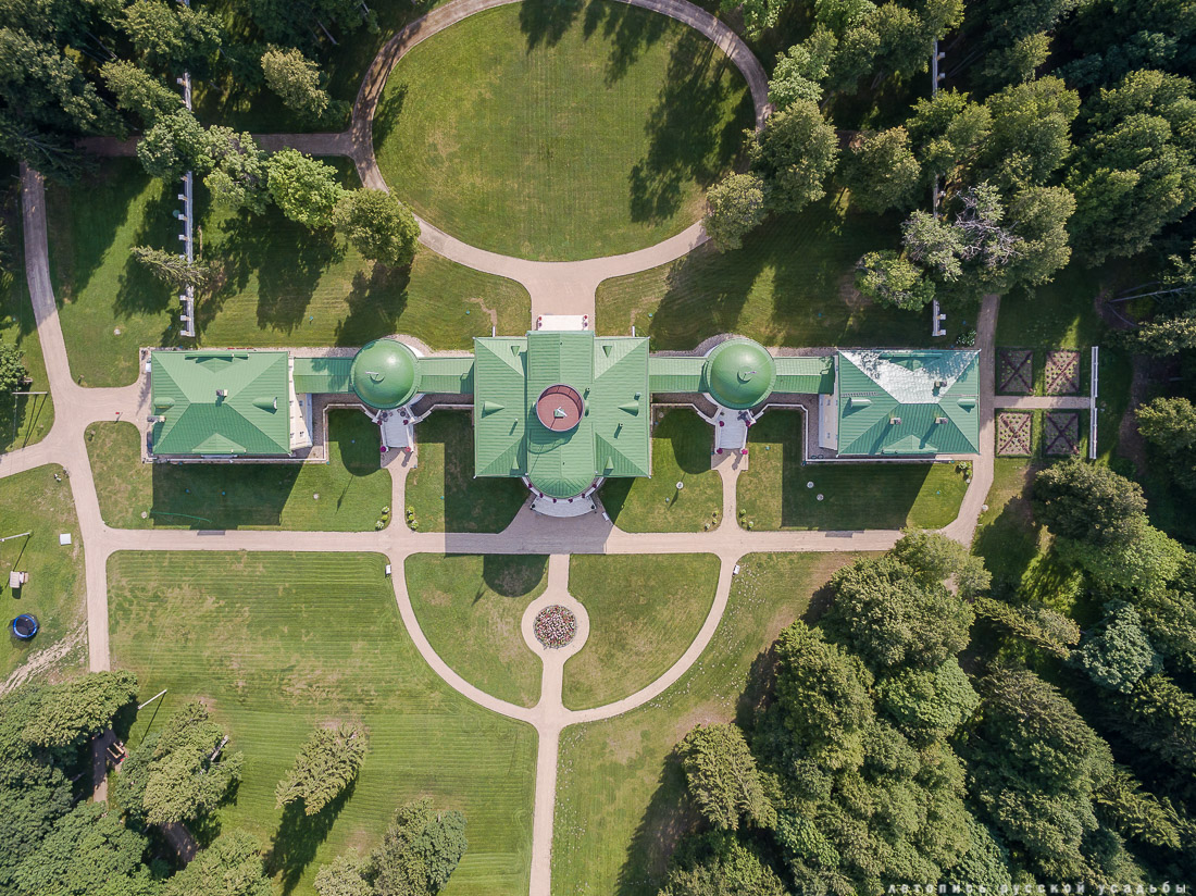 усадьба Степановское-Волосово, фотографии с дрона, шетлендский пони Трамп
