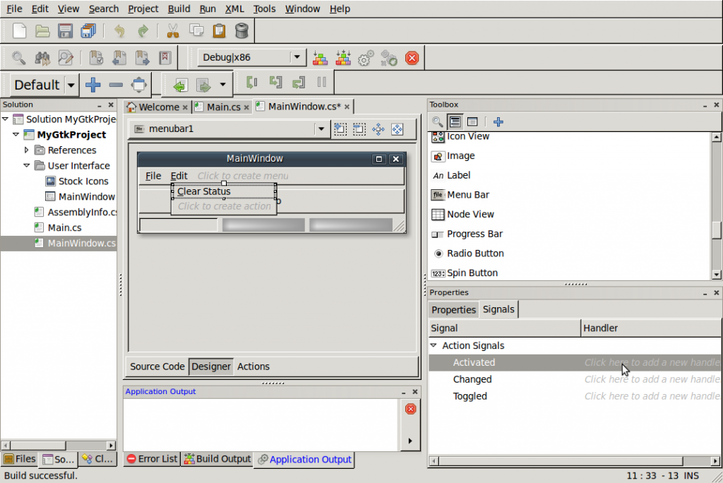 Add Clear Statusbar Activate Handler