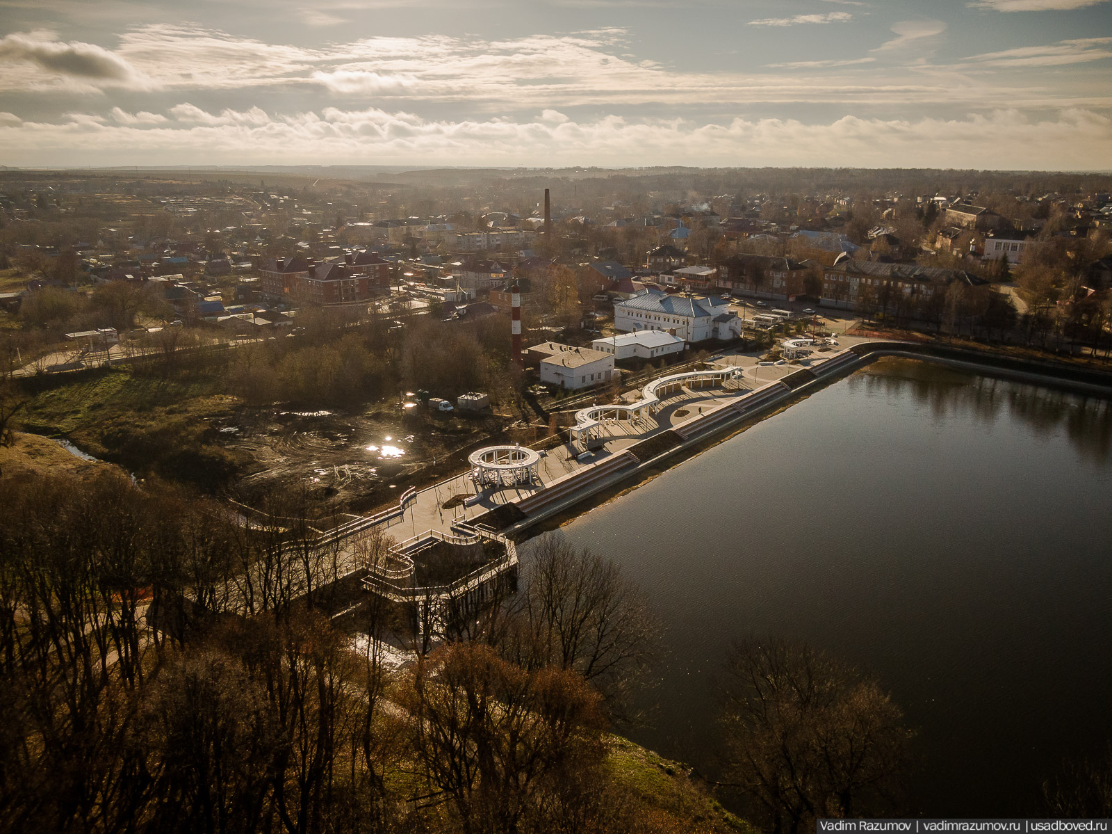 Богородицк, открытие плотины Дворцового пруда, Тульская область