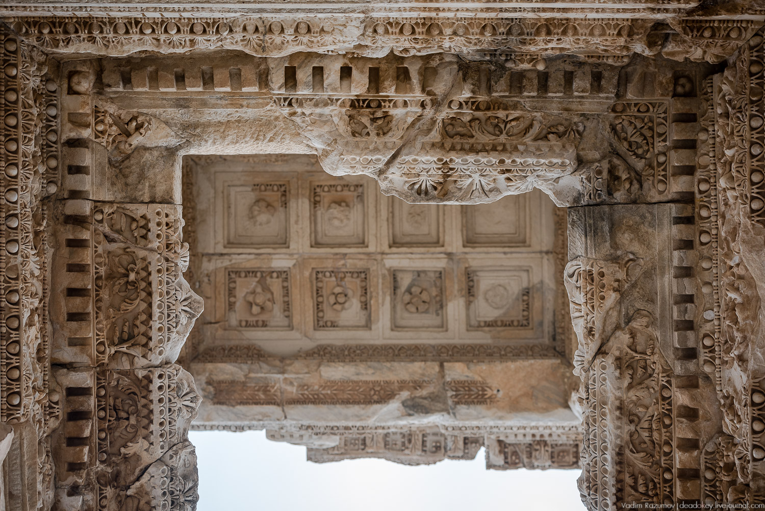 Эфес, библиотека, античные руины, Турция