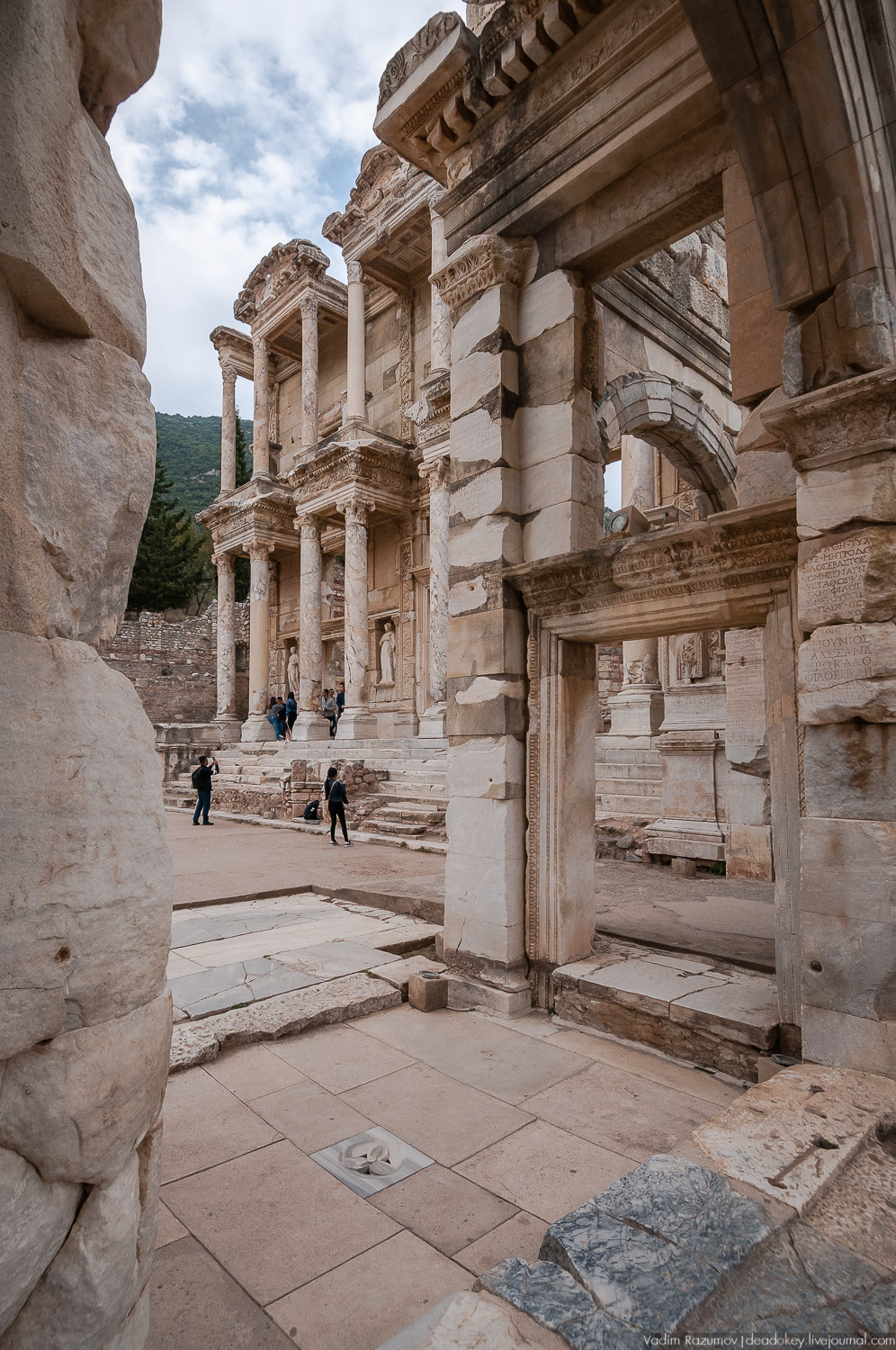Эфес, библиотека, античные руины, Турция
