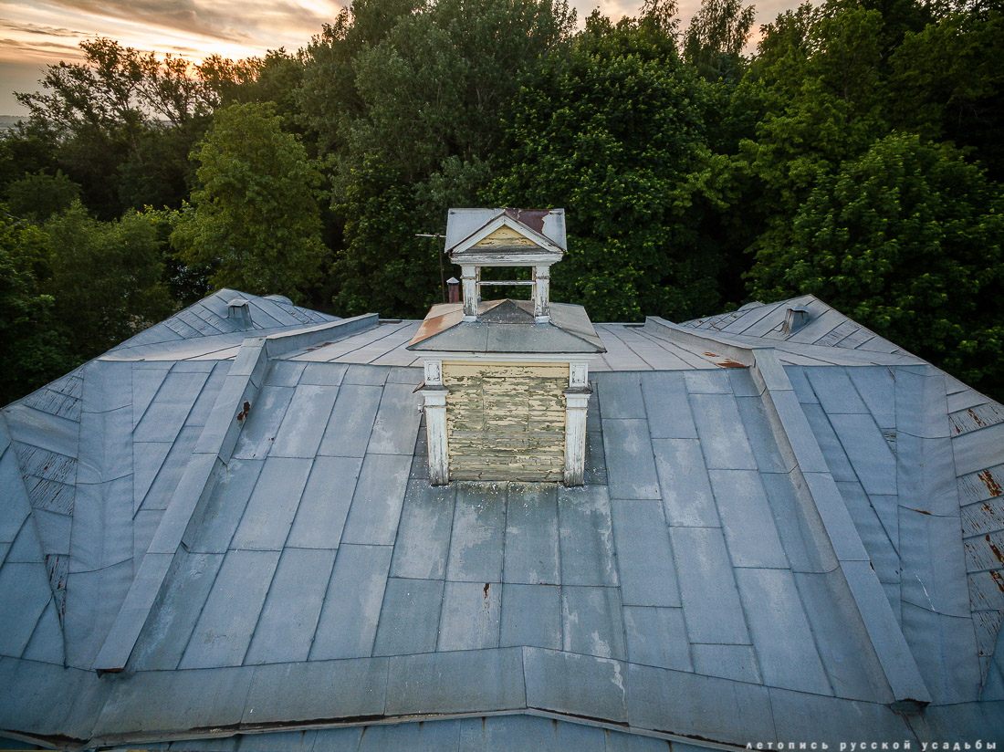 усадьба Глинки Якова Брюса с квадрокоптера, Московская область, Щелковский район