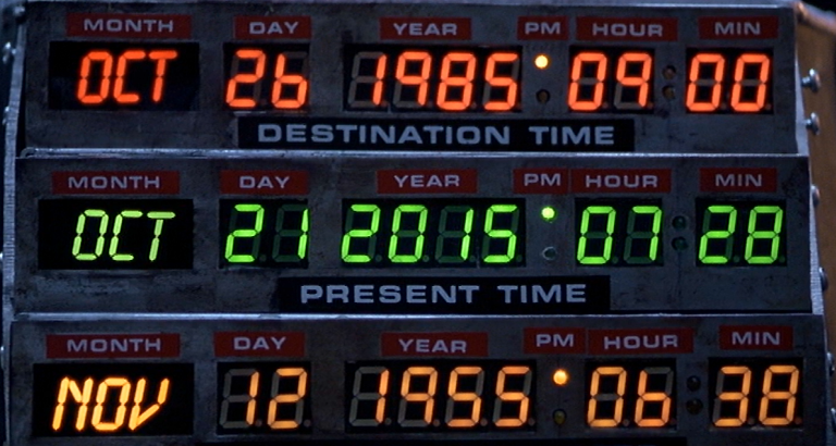 October 21, 2015 - The Future (Time Circuits from Back to the Future Part II)