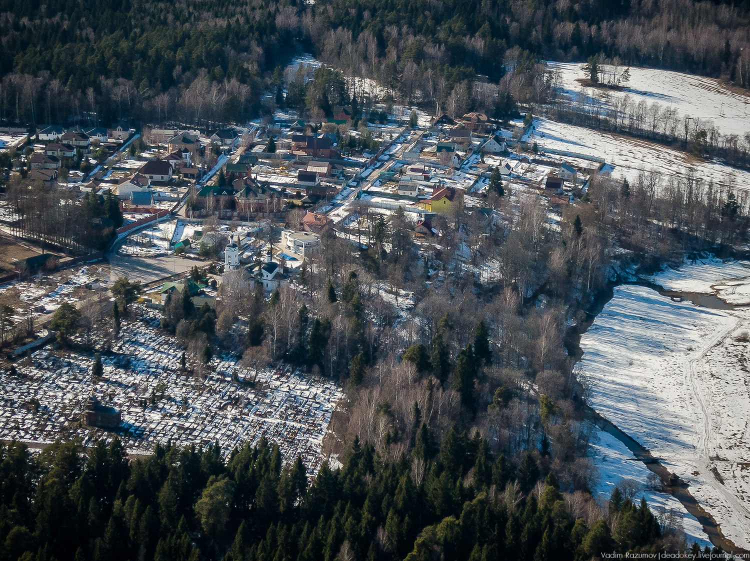 усадьба Середниково с дрона, съемка с квадрокоптера