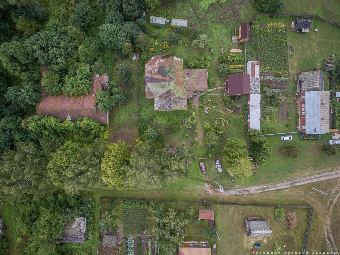 усадьба Меховицы с квадрокоптера, Ивановская область, продается усадьба, дом