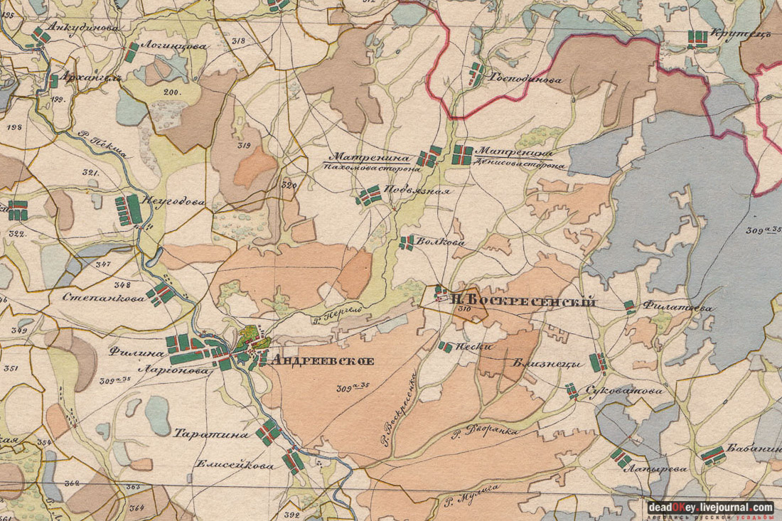 усадьба Андреевское, церковь в селе Матренино (Рощино), Церковь Воскресения Христова