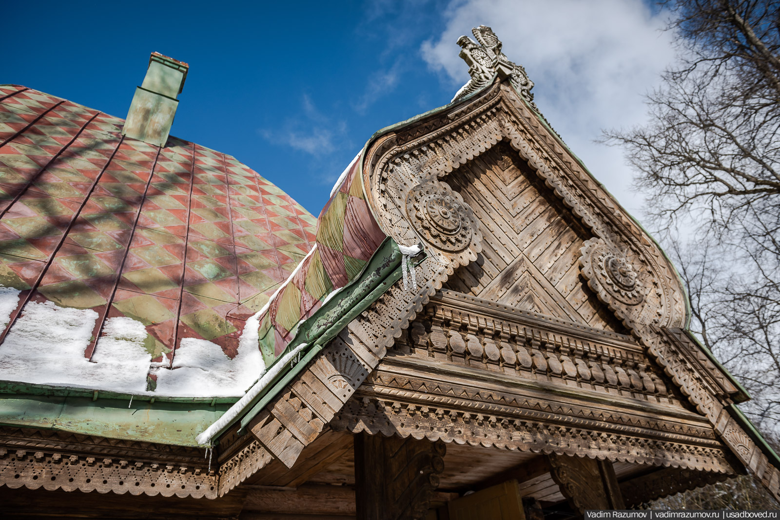 усадьба Абрамцево, 2020 год, зима, последний снег