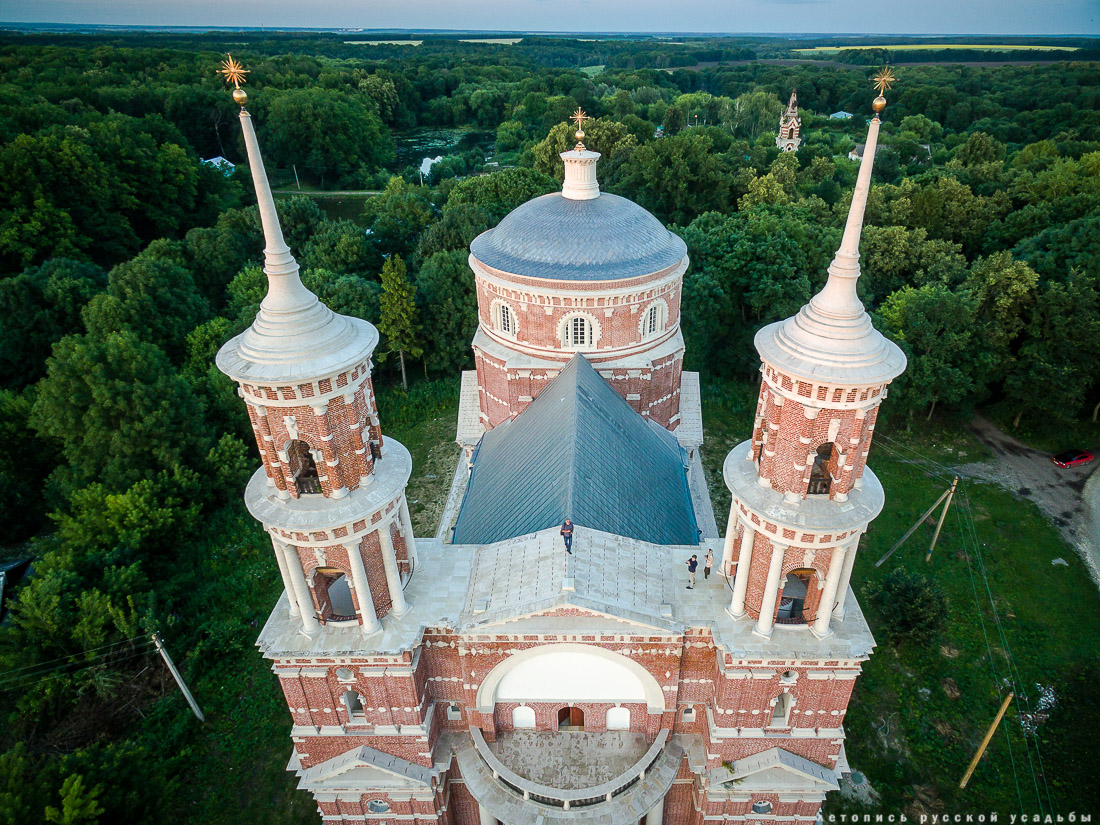 усадьба Баловнево с квадрокоптера и с дрона