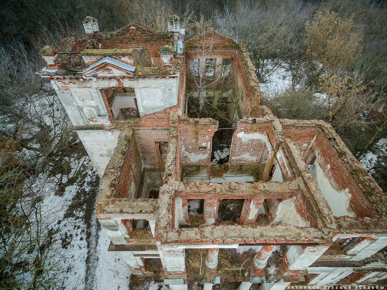 Костино с квадрокоптера, Рязанская область, Рыбновский район