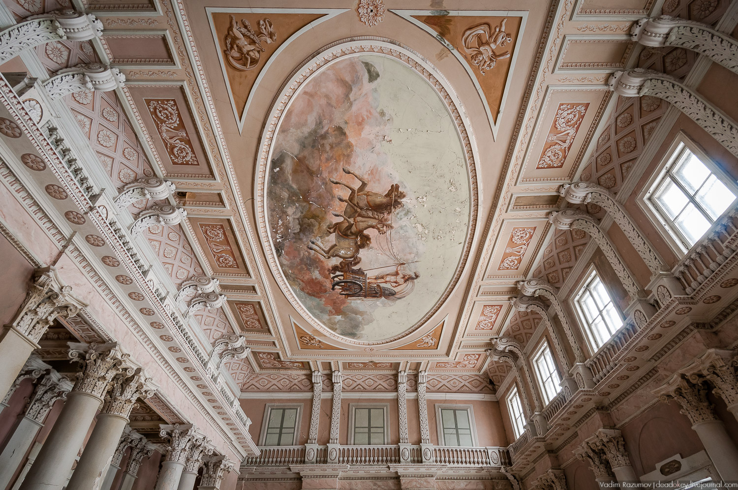 Усадьба Знаменское-Садки, интерьеры главного дома, Москва