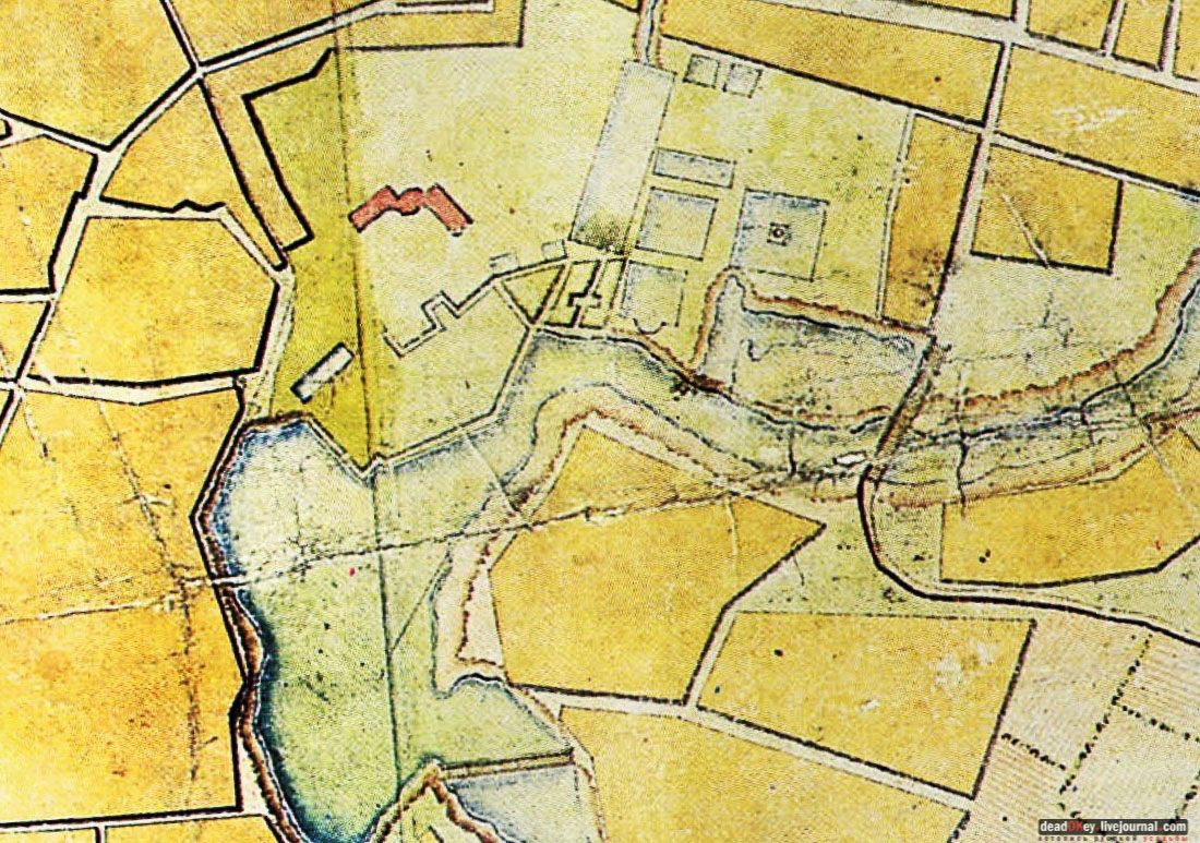 карта, Немецкая слобода, Басманный район, Москва, Яуза, усадьба Разумовского на Гороховом поле (г. Москва, ул. Казакова, д.18)