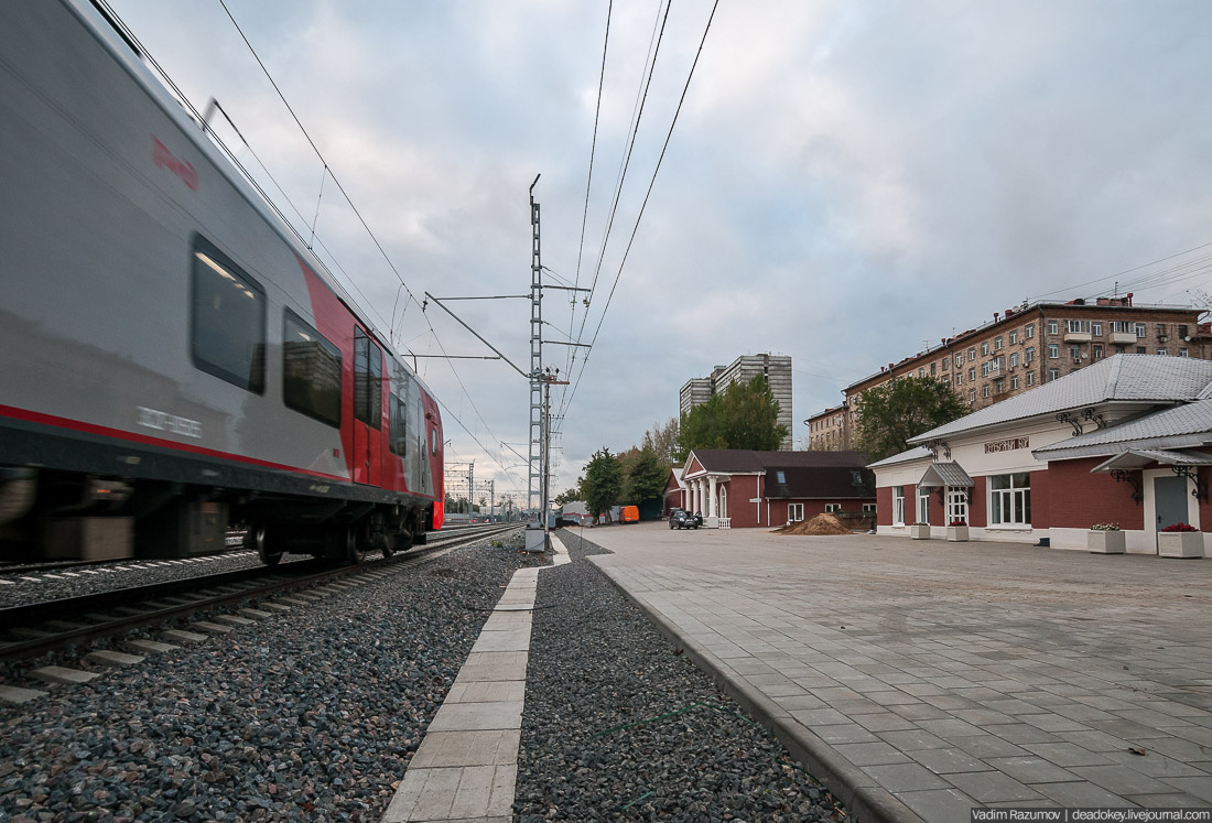 МКЖД. Станция Серебряный бор.