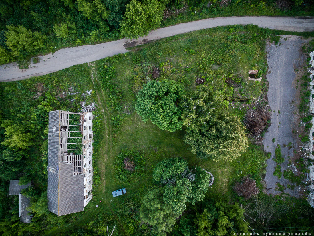усадьба Баловнево с квадрокоптера и с дрона