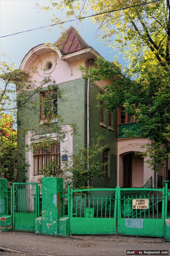 Особняк В.К. Мельникова, 1904, архитектор В.Д. Адамович,Москва, Волков переулок, 15