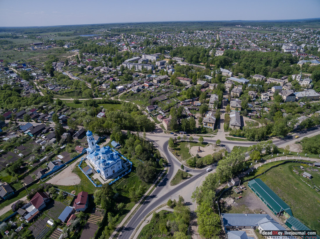 Борисоглебский монастырь, г. Торжок, фотографии с квадрокоптера