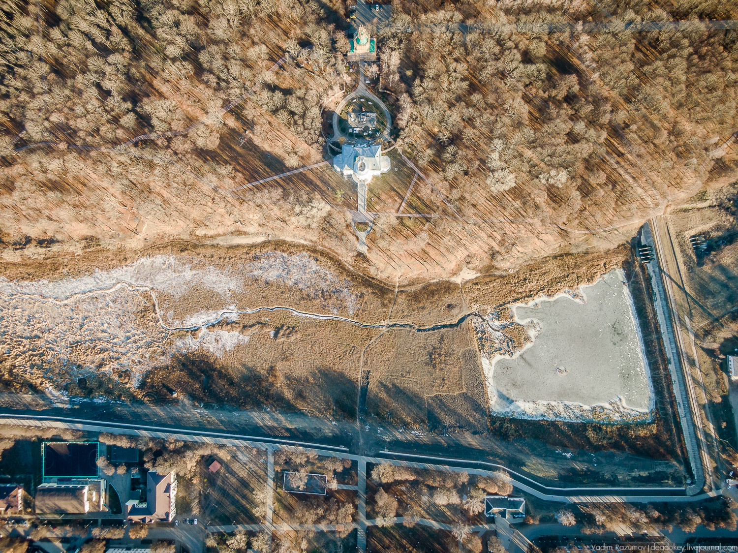 Богородицк дворец с дрона осень 2018 года