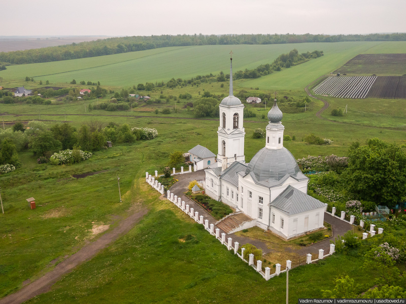 Архангельские Борки, Липецкая область, Липецкий район. Церковь Дмитрия Солунского