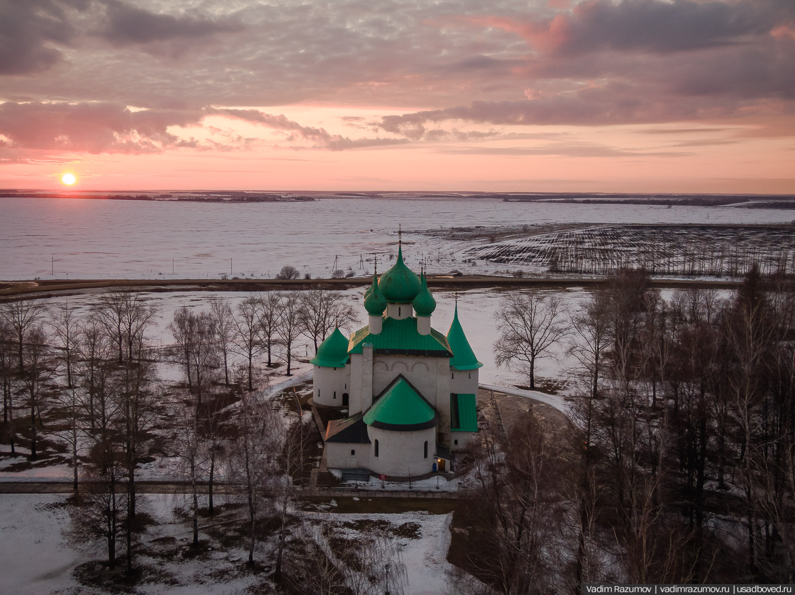 Куликово Поле, Красный холм, церковь Сергия Радонежского, архитектор Щусев