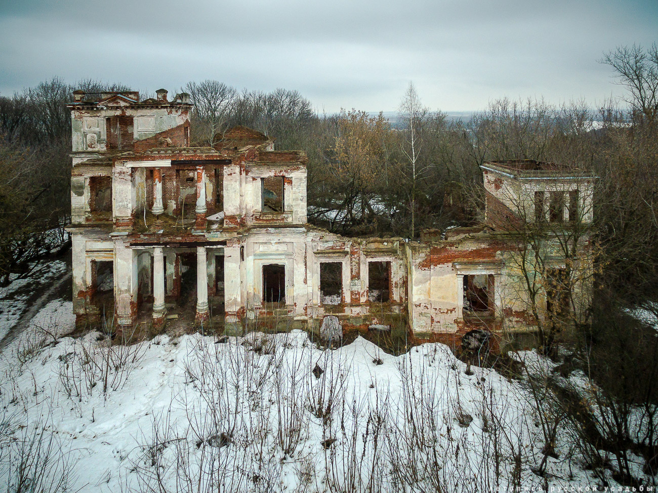 Костино с квадрокоптера, Рязанская область, Рыбновский район