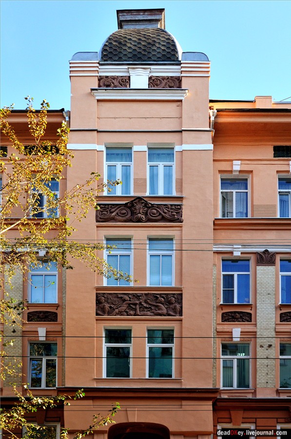 Доходный дом М.А. Мальцева, Новая Басманная ул., 28, архитектор Н.И. Жерихов