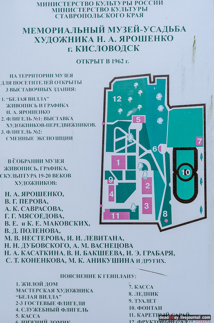 усадьба Ярошенко, Кисловодск