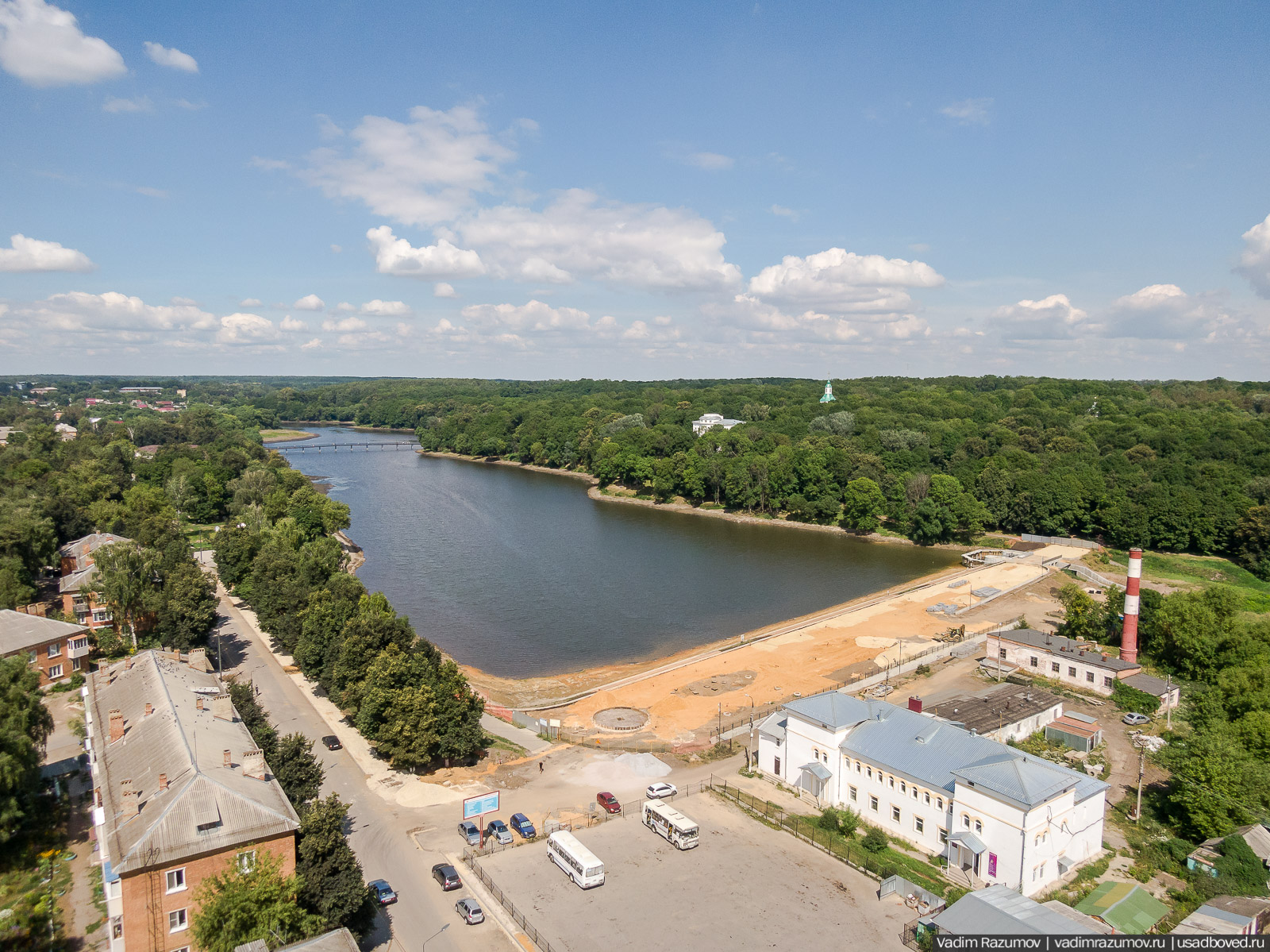 Богородицк, открытие плотины, приезд губернатора, Тульская область, дворец, пруды