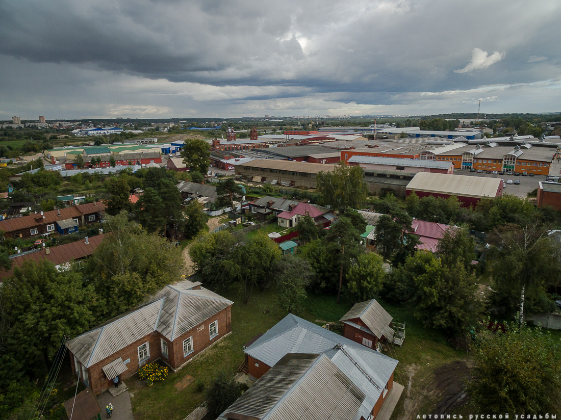 Поселок Октябрьский, фабрика Шорыгина с квадрокоптера