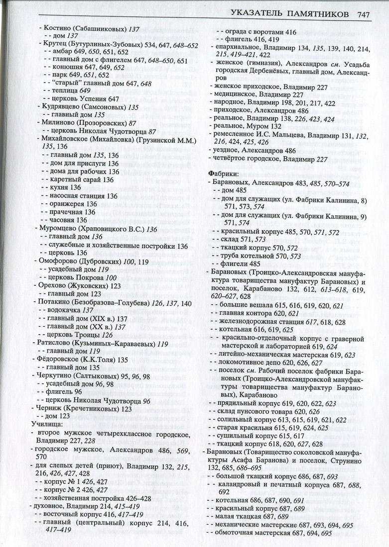 Свод памятников архитектуры и монументального искусства Владимирской области в двух томах