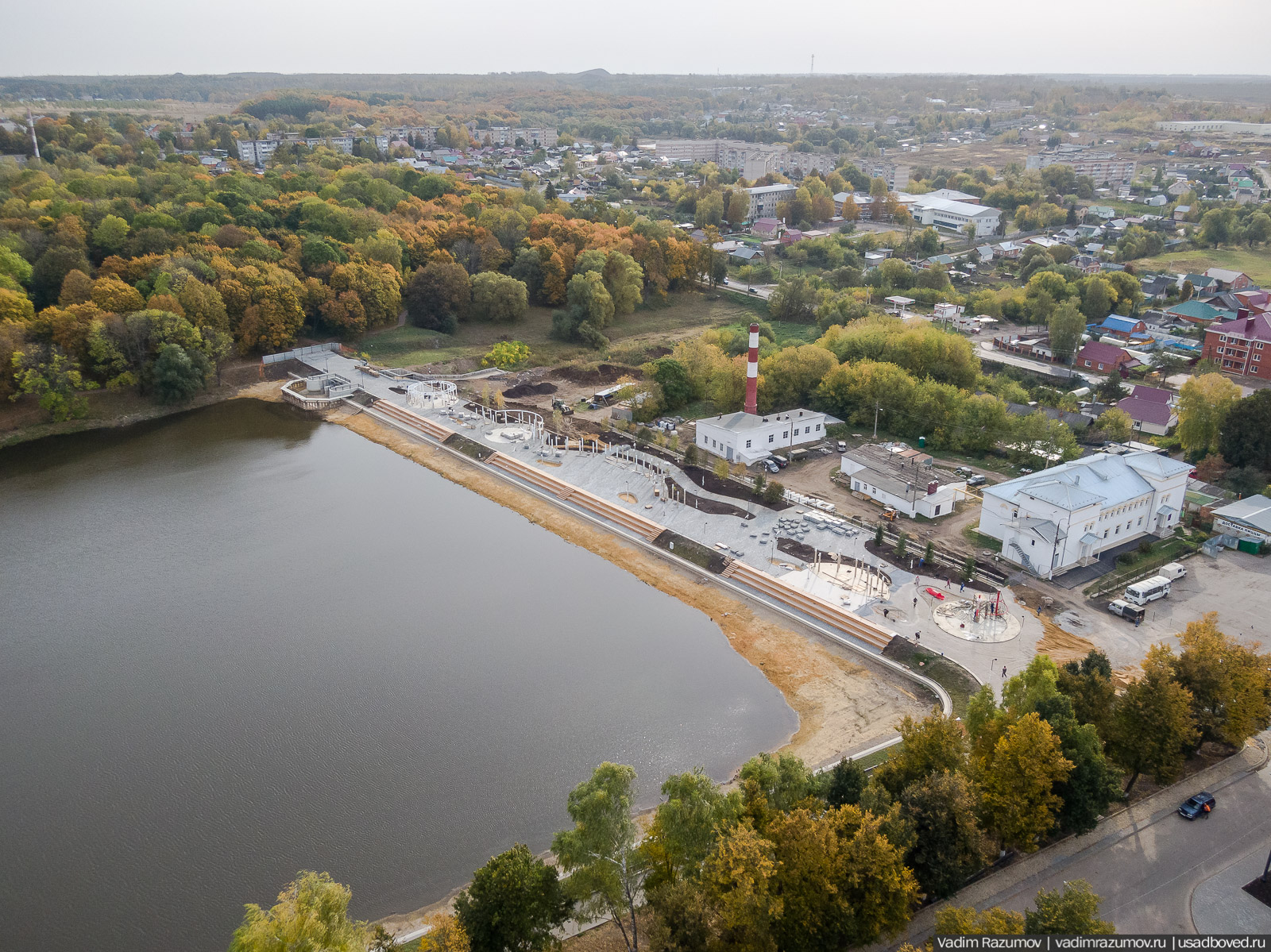 Богородицк, открытие плотины, приезд губернатора, Тульская область, дворец, пруды