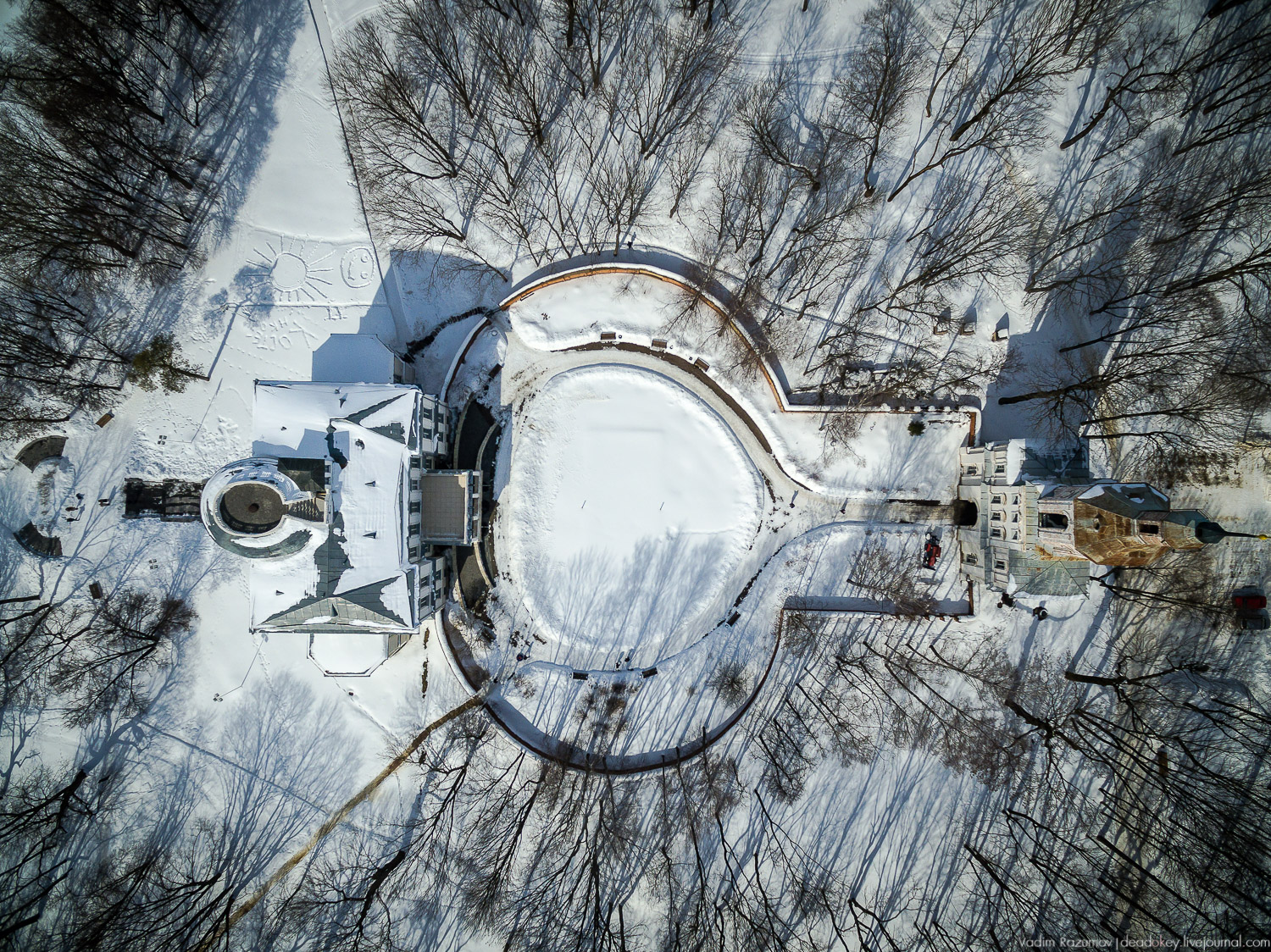 усадьба Богородицк, с дрона и квадрокоптера