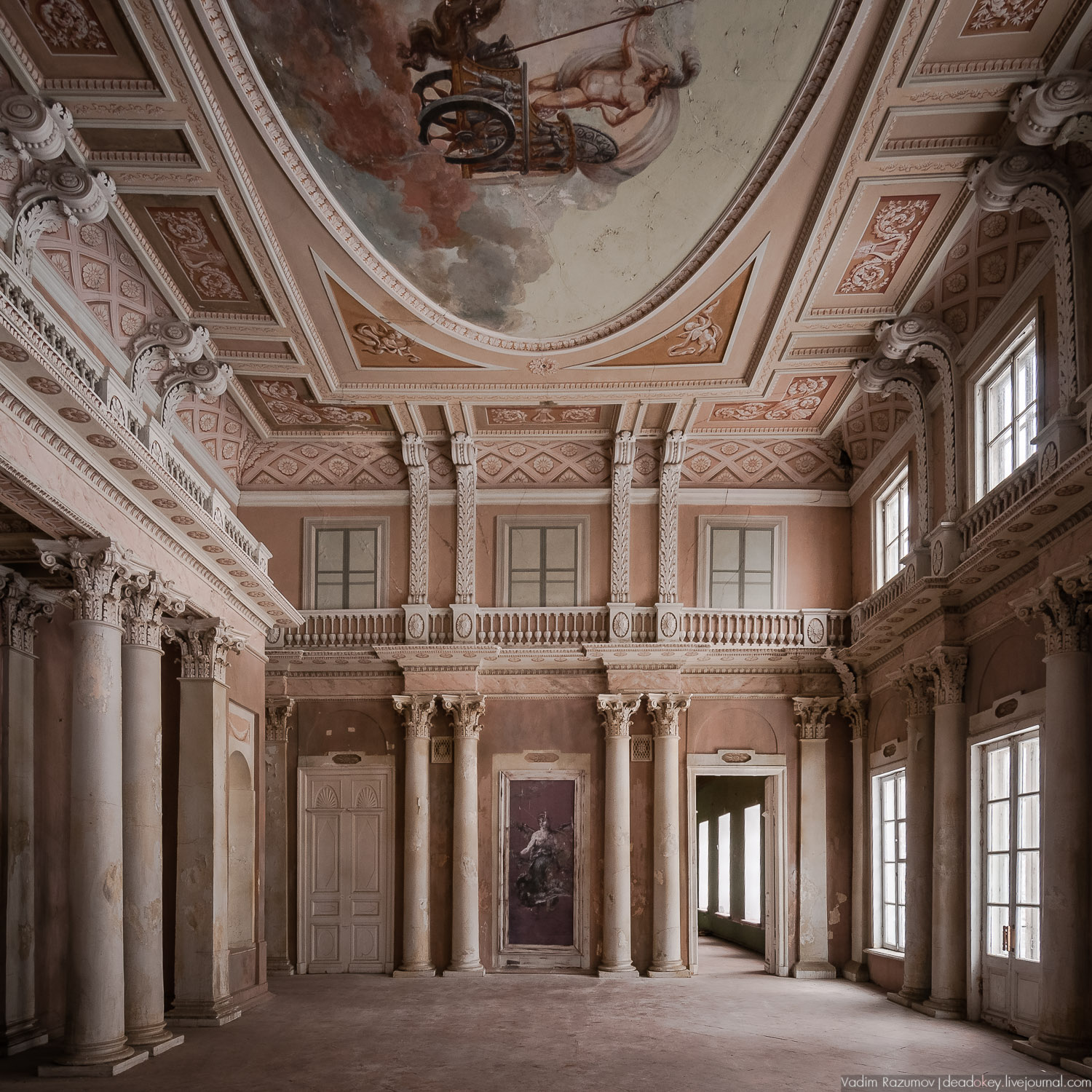 Усадьба Знаменское-Садки, интерьеры главного дома, Москва