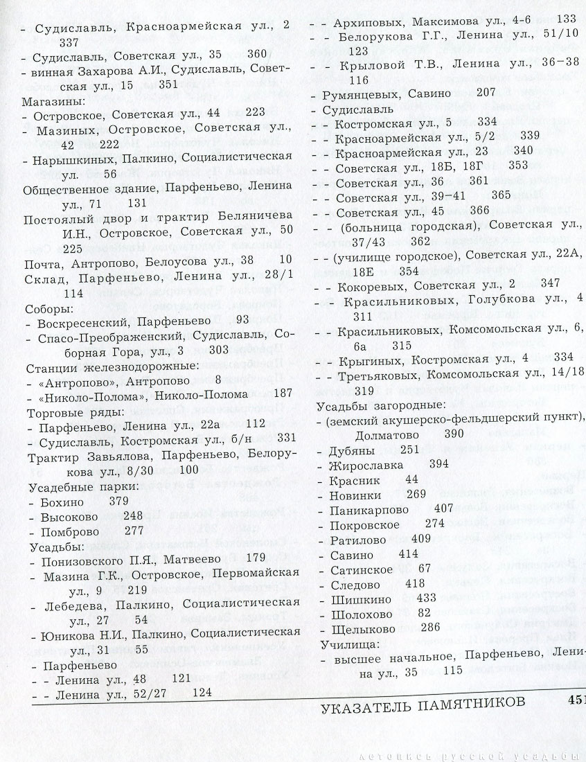Антроповский, Парфеньевский, Островский и Судиславский районы