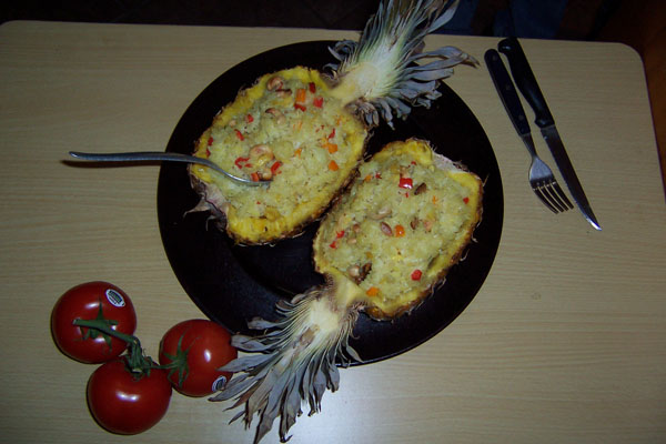 photo of Ana's lovely pineapple coconut rice