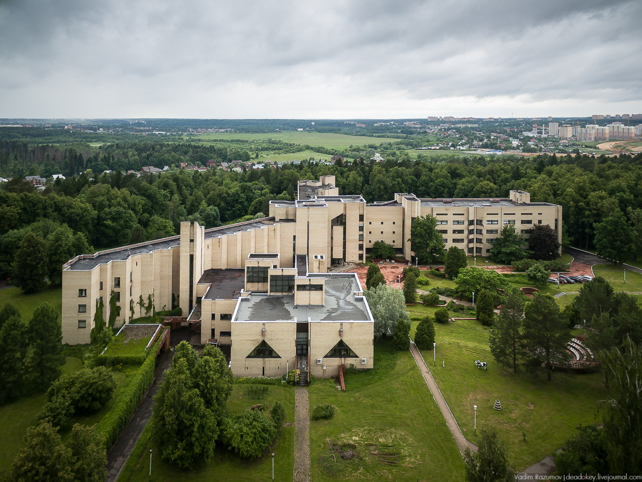 усадьба Введенское с квадрокоптера и дрона, Одинцовский район, Звенигород