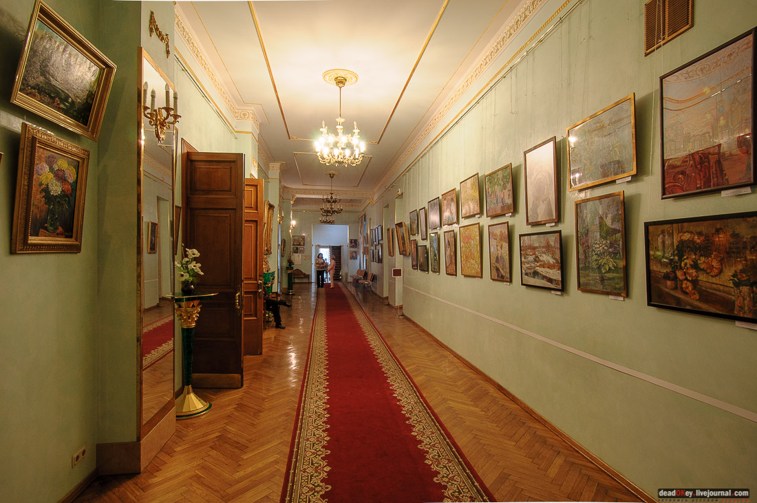 усадьба Коншиных, ул. Пречистенка д.16/2. Дом ученых. Интерьеры усадьбы.