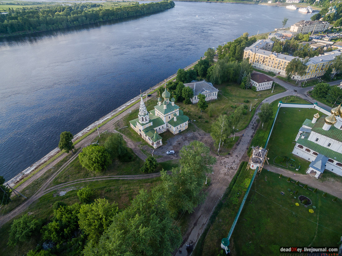 монастыри Углича с квадрокоптера