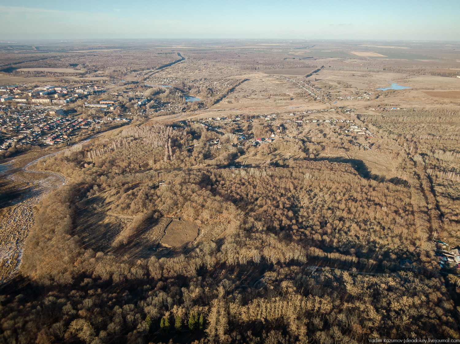 Богородицк дворец с дрона осень 2018 года