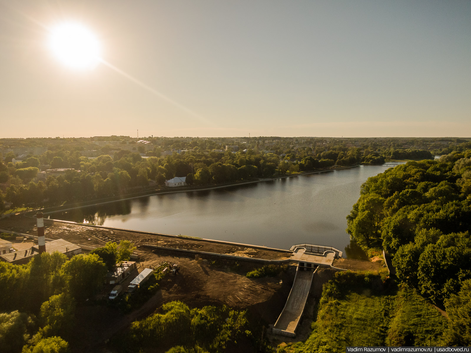 Богородицк, открытие плотины, приезд губернатора, Тульская область, дворец, пруды